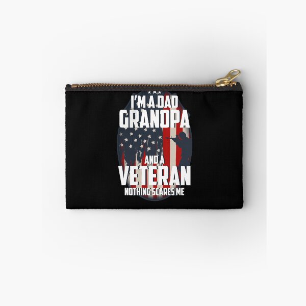 Item preview, I'am a Dad Grandpa and a Veteran Nothing scares me USA  designed and sold by DosuIsora.