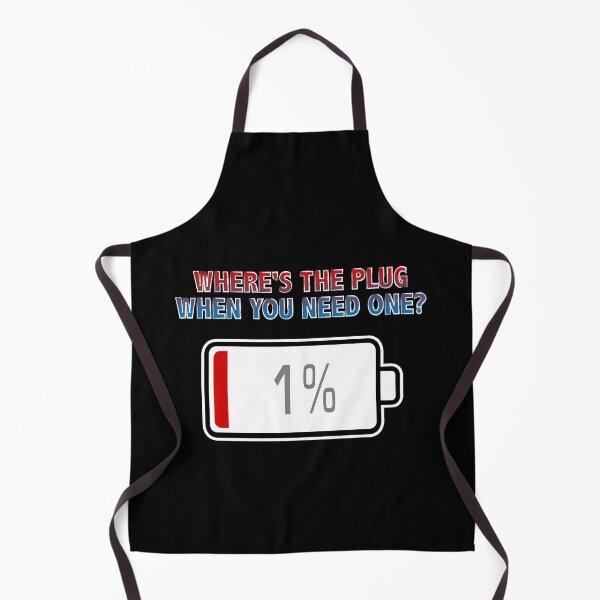Item preview, Where's the Plug, When You Need One? with Battery at 1% designed and sold by Moodific.