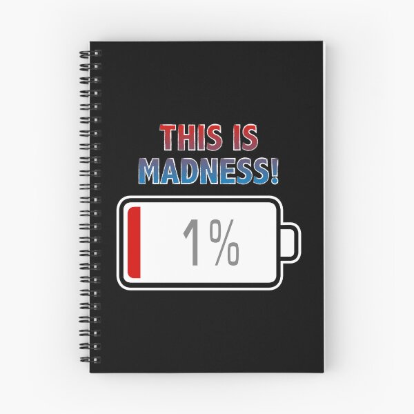 Item preview, This is Madness! with Battery at 1% designed and sold by Moodific.