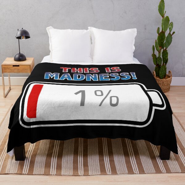 Item preview, This is Madness! with Battery at 1% designed and sold by Moodific.