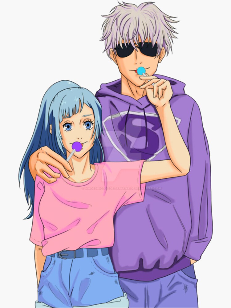 "Anime Jujutsu Kaisen Couple" Sticker for Sale by kaahstkorner Redbubble