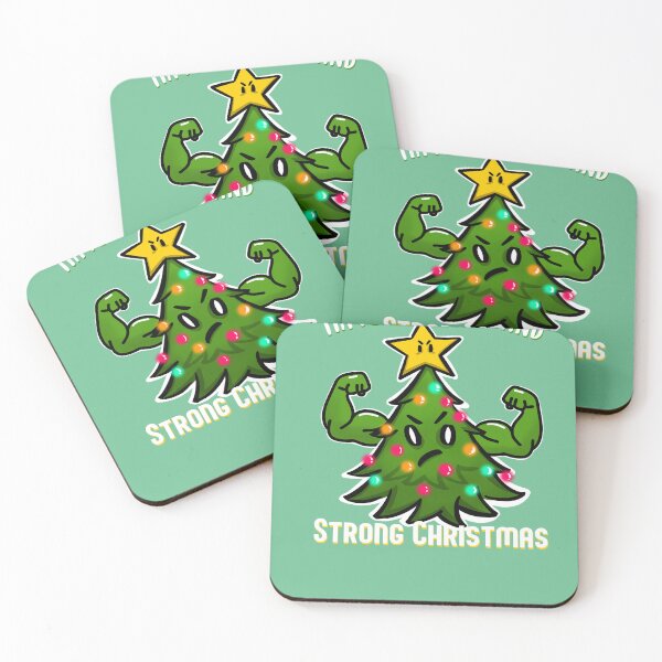 Item preview,  Christmas Tree with Muscles Strong Christmas for bodybuilder designed and sold by SusanaDesigns.