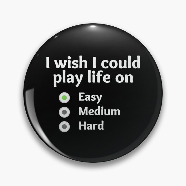 Item preview, I wish I could play life on easy mode designed and sold by 5thseason-shop.