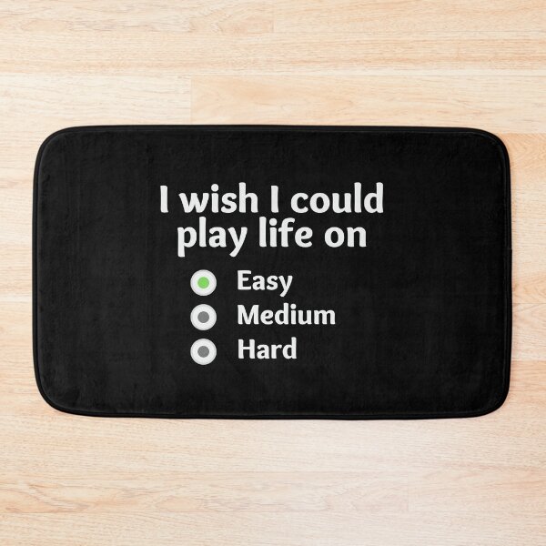 Item preview, I wish I could play life on easy mode designed and sold by 5thseason-shop.