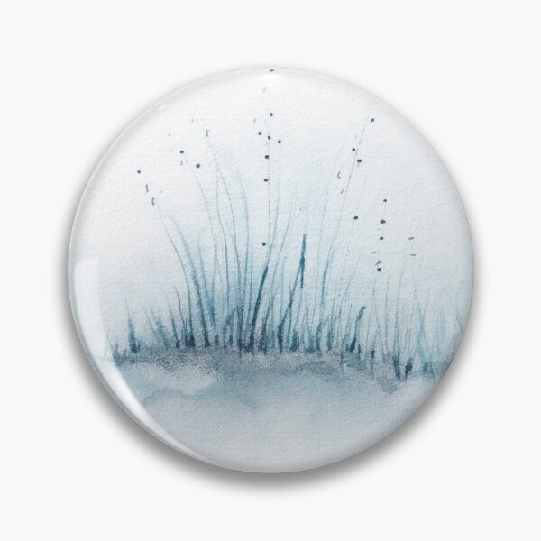 Item preview, Blue Grass, Dry Flowers in snow designed and sold by IrinaIkar.