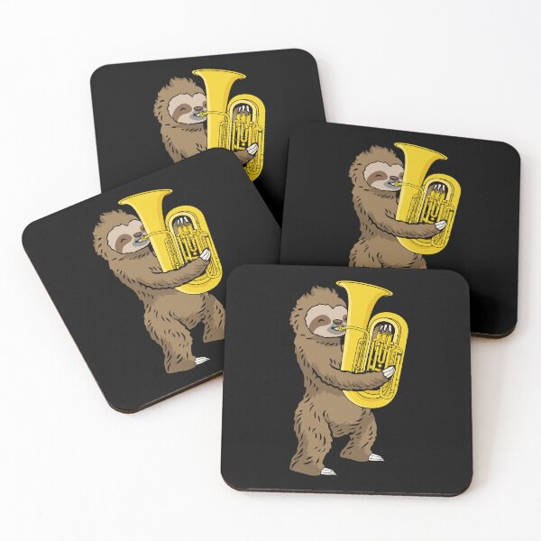 Item preview, Sloth Lover Gift Tuba Player Music Big Band Tuba designed and sold by DSWShirts.
