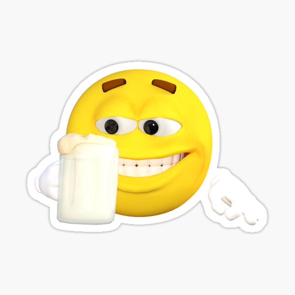 Beer Drinking Emoji Stickers Redbubble