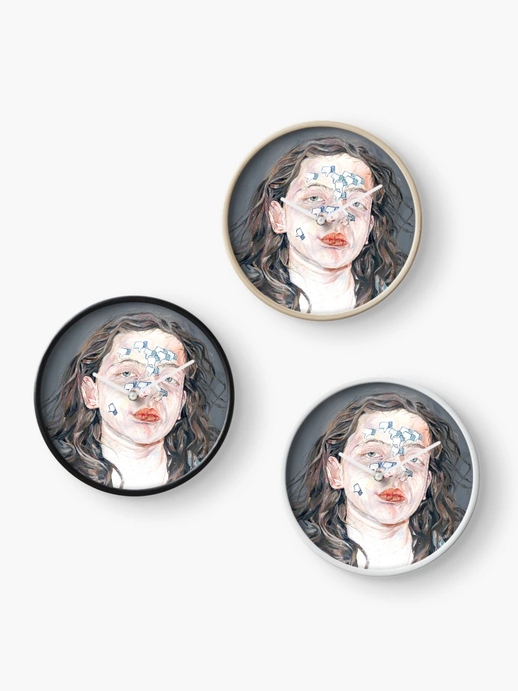 Thumbnail 3 of 4, Clock, Dislike Portrait designed and sold by RiceDrawings.