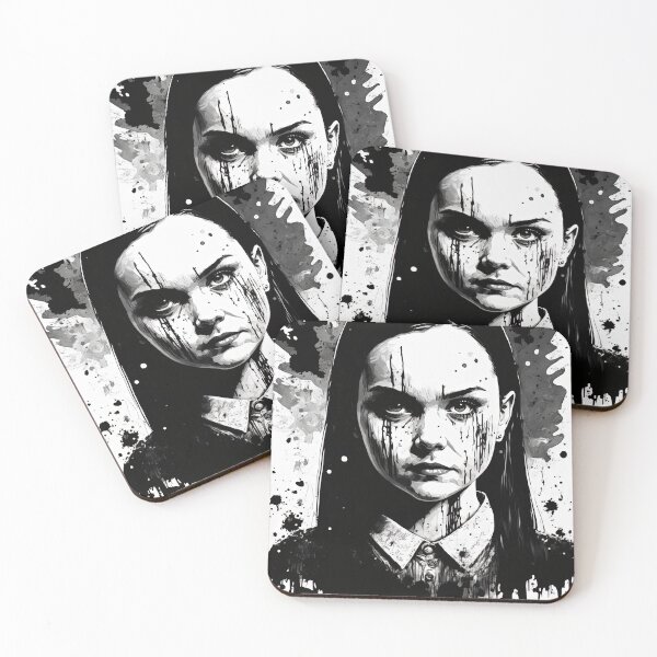 Item preview, Wednesday Addams 2022 Nevermore Academy, Ink Brush designed and sold by ClonePingui.