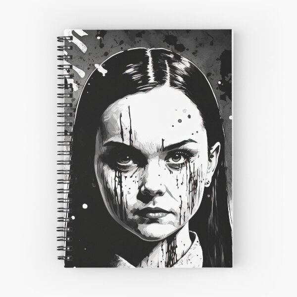 Item preview, Wednesday Addams 2022 Nevermore Academy, Ink Brush designed and sold by ClonePingui.