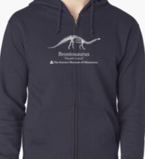Stranger Things Dustin's brontosaurus dinosaur "thunder lizard" hoodie Minnesota museum Zipped Hoodie