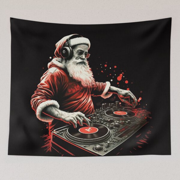 Item preview, DJ SANTA Midjourney AI Artwork designed and sold by davidjulie.