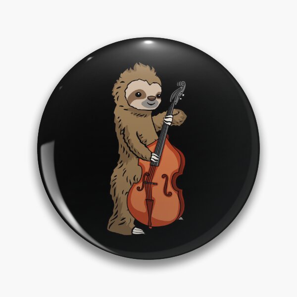 Item preview, Contrabass Music Gift Sloth Musician Double Bass designed and sold by DSWShirts.