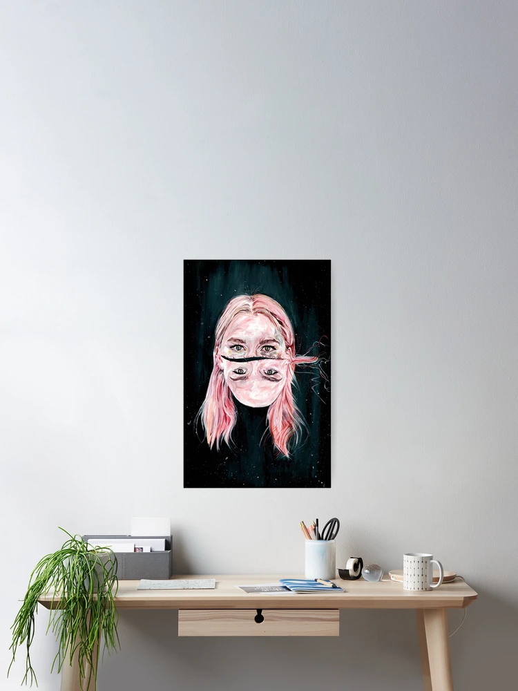 Thumbnail 2 of 3, Poster, Surreal Portrait designed and sold by RiceDrawings.