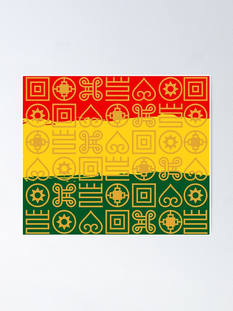 "Ghana Flag Colours and Symbols" Poster for Sale by AfriStyleUK Redbubble