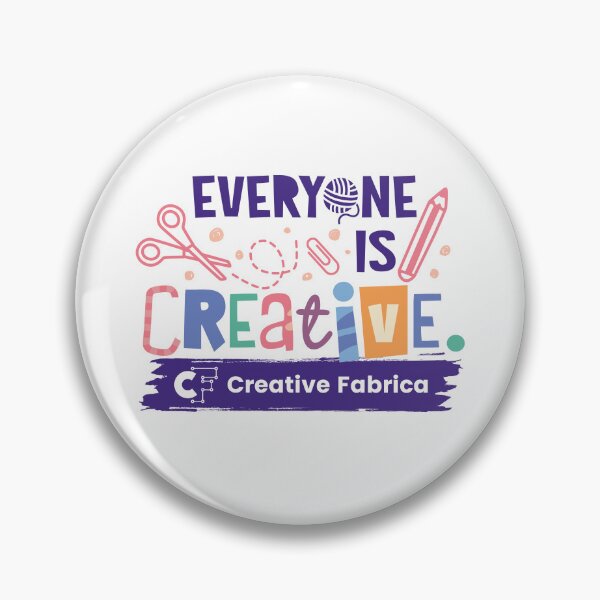 Item preview, Creative Fabrica "Everyone is Creative" Quote designed and sold by CFMerch.