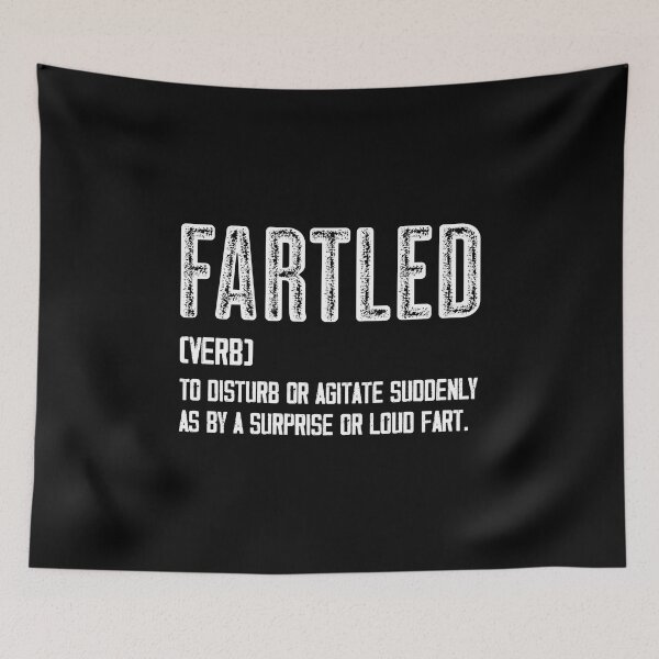 Item preview, Fartled -Meaning Vintage White Text designed and sold by Whimsical  Thinker.