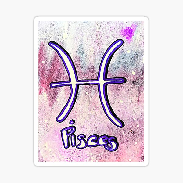 Pisces, zodiac, astrology, star sign, horoscope Sticker