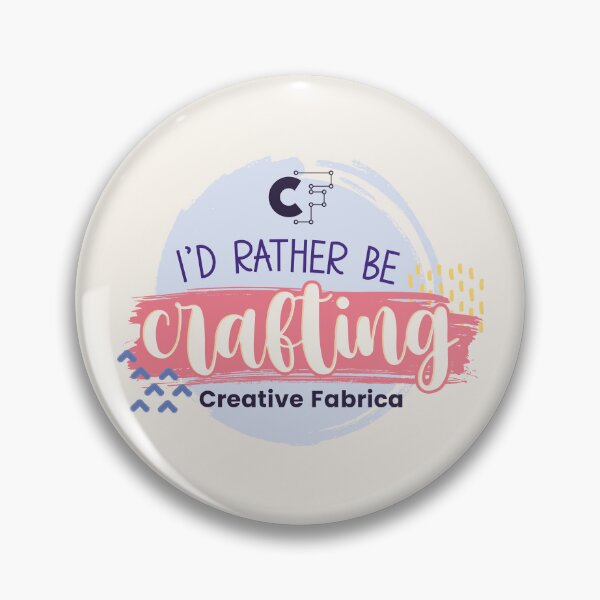 Item preview, Creative Fabrica "I'd Rather be Crafting" Quote designed and sold by CFMerch.