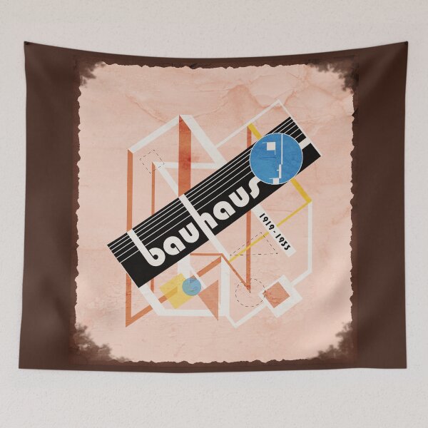 Item preview, Vintage Worn Out Bauhaus Abstract Artwork Geometric Composition F original design designed and sold by paragonDesign28.