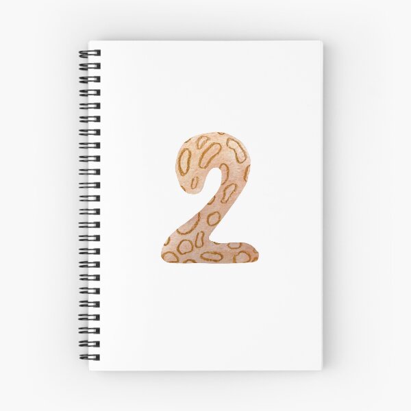 Item preview, Number two figure textured a watercolor sketch  designed and sold by Yana Mustafina | Boho Soulful Designs.