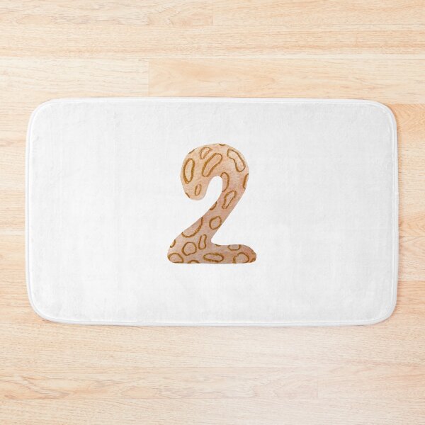 Item preview, Number two figure textured a watercolor sketch  designed and sold by Yana Mustafina | Boho Soulful Designs.