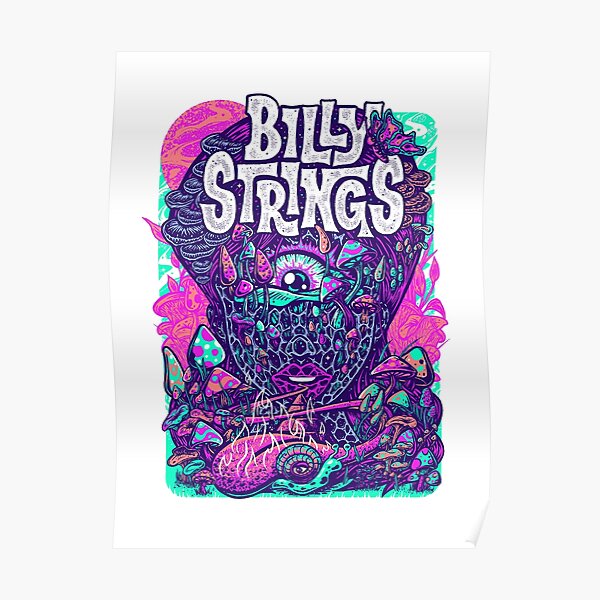 "Billy Strings tour poster American guitarist bluegrass musician