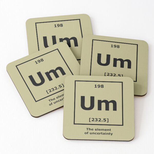 Item preview, The element of uncertainty [Um] (black) designed and sold by SolidEarthArt.