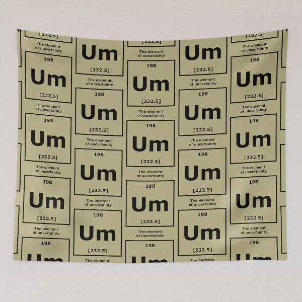 Item preview, The element of uncertainty [Um] (black) designed and sold by SolidEarthArt.