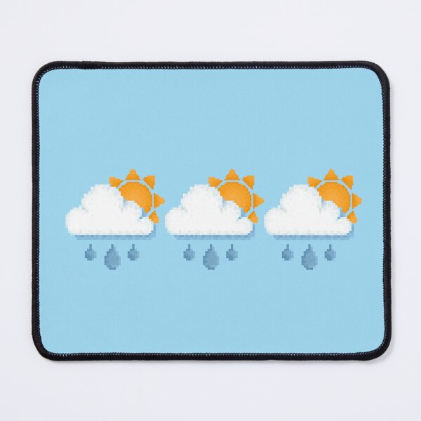 Item preview, Retro Sunny Rain cloud Pixel Design designed and sold by 8BitTrip.