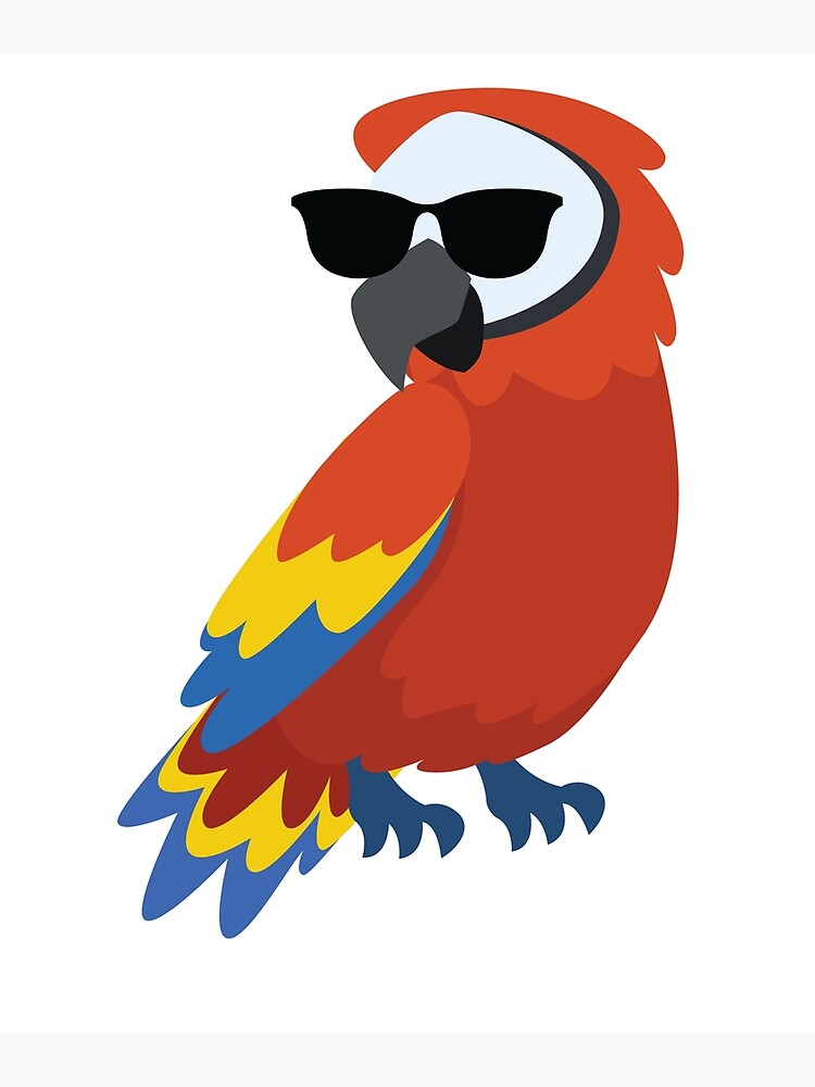 "Parrot Emoji " Poster by HippoEmo Redbubble