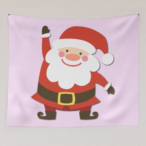 Item preview, Santa Claus waving hand designed and sold by anjanaartz.