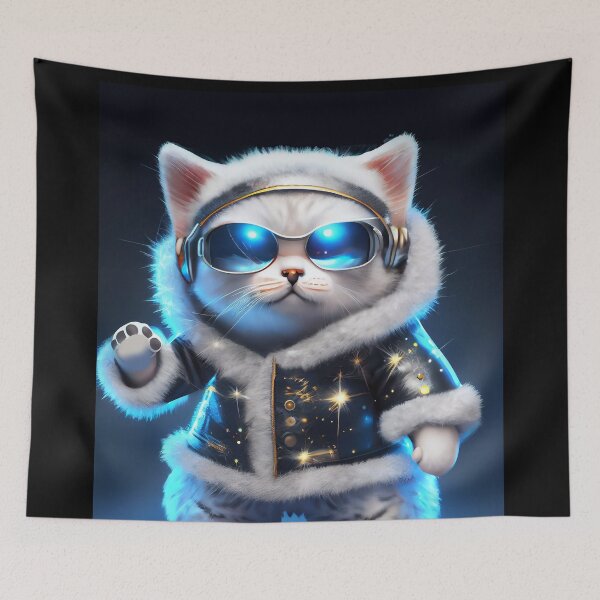 Item preview, Cute Cosmic Cat - Anime Art design designed and sold by AlNoah.