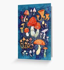Mushrooms Greeting Card