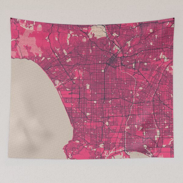 Item preview, Los Angeles City Map of California, USA  - Blossom designed and sold by deMAP.