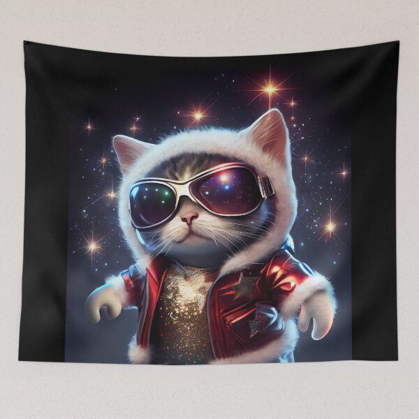 Item preview, Cute Cosmic Cat - Anime Art design designed and sold by AlNoah.