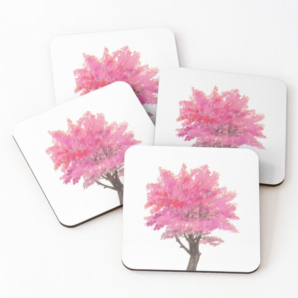 Item preview, Beautiful Pink Cherry Blossom Tree Aesthetic With Cute Little Birds designed and sold by Flowerartlovers.