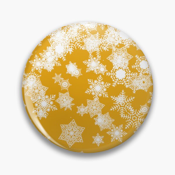 Item preview, Blizzard - Snowflakes on a yellow background designed and sold by illustratious.