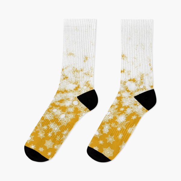 Item preview, Blizzard - Snowflakes on a yellow background designed and sold by illustratious.