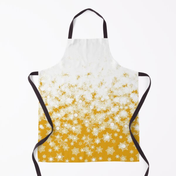 Item preview, Blizzard - Snowflakes on a yellow background designed and sold by illustratious.