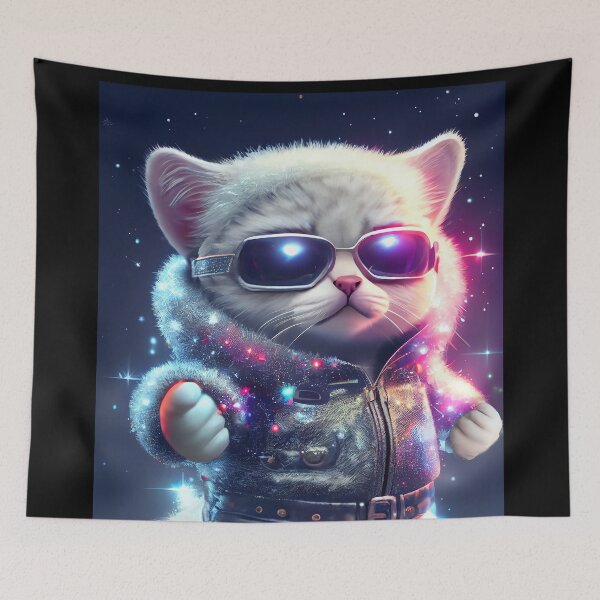 Item preview, Cute Cosmic Cat - Anime Art design designed and sold by AlNoah.