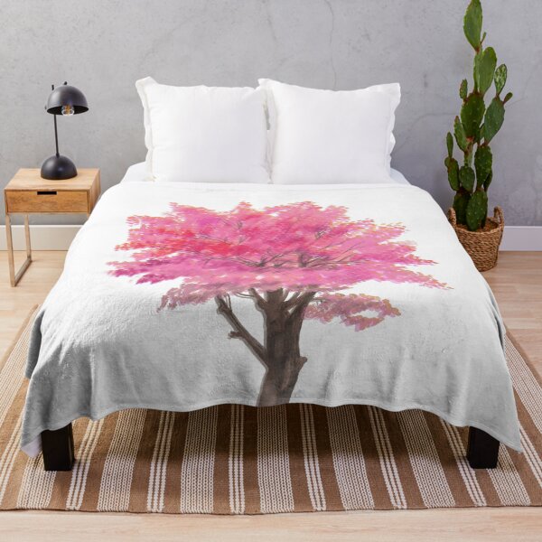 Item preview, Beautiful Pink Cherry Blossom Tree Aesthetic With Cute Little Birds designed and sold by Flowerartlovers.