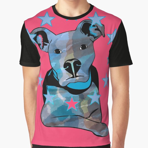 HUND WELPE KUNST ABSTRAKT Grafik T-Shirt