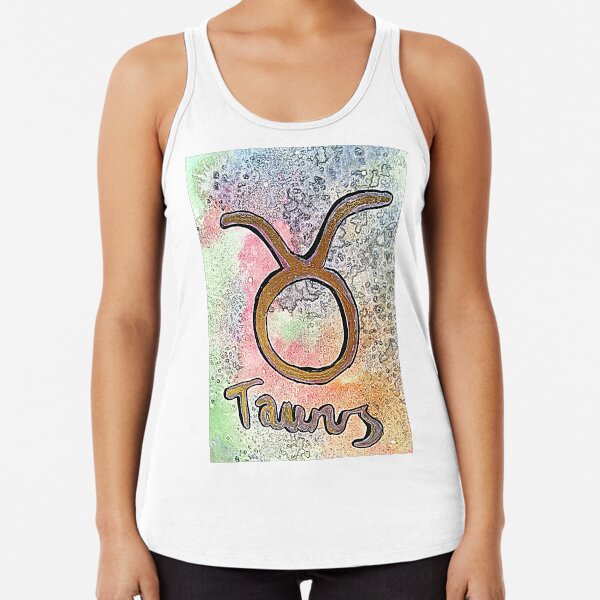 Taurus, astrology, zodiac, star sign, horoscope Racerback Tank Top