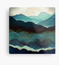 Indigo Mountains Metal Print