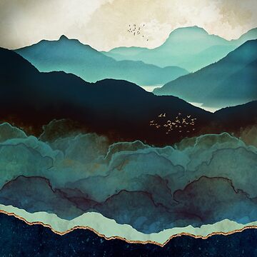 Artwork thumbnail, Indigo Mountains by spacefrogdesign
