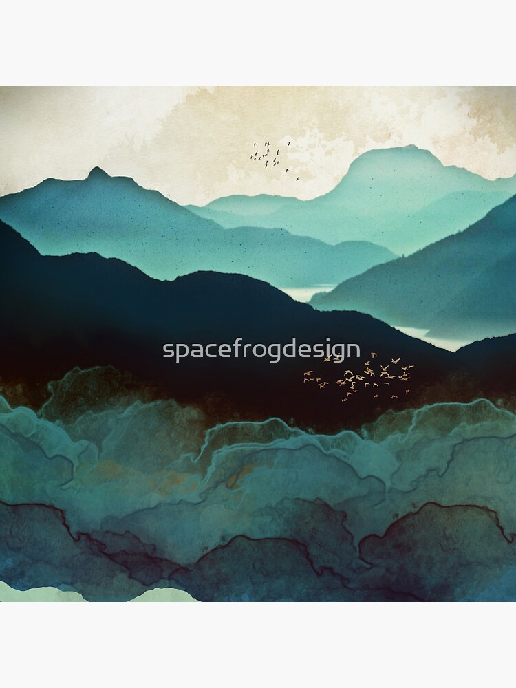 Indigo Mountains by spacefrogdesign