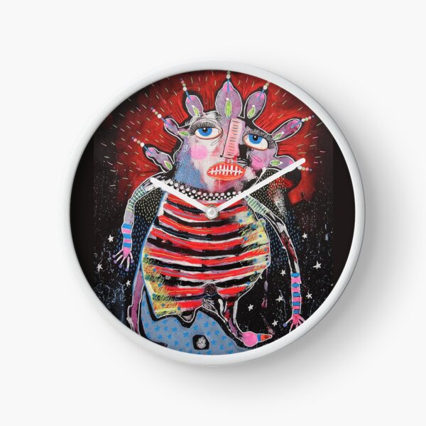 Item preview, Harry Dancing Outsider Art Brut Figurative Painting designed and sold by BeaOutsiderArt.
