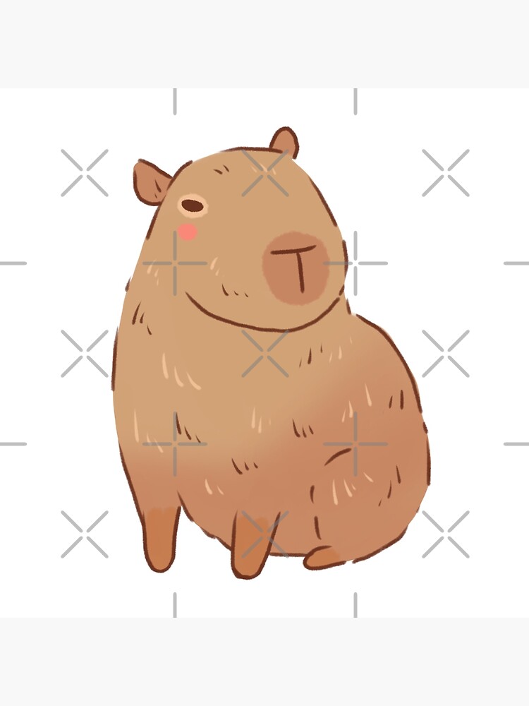 capybara, Tumblr, Capybara, Animal drawings, Cute art