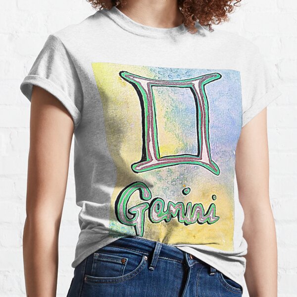 Gemini, zodiac, astrology, horoscope, star sign Classic T-Shirt